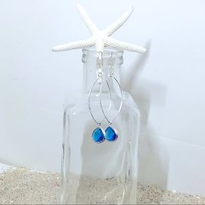 Sapphire blue earrings